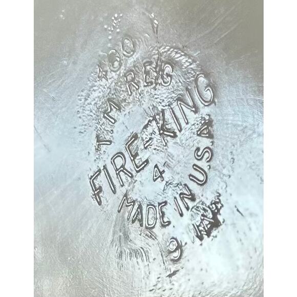 c1950 NEW Fire King 11 piece with stickers Copper Tint bakeware set - Picture 8 of 16